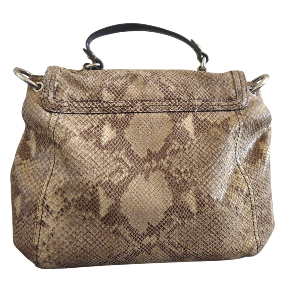 Coach Taupe Snake-Embossed Crossbody Bag - Picture 2 of 14